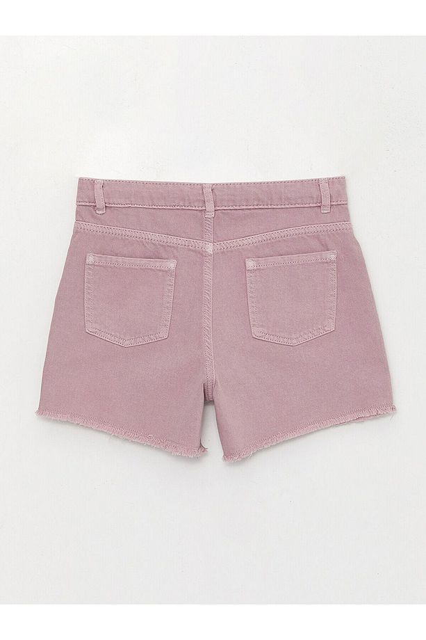 Basic Kız Çocuk Jean Şort - 4