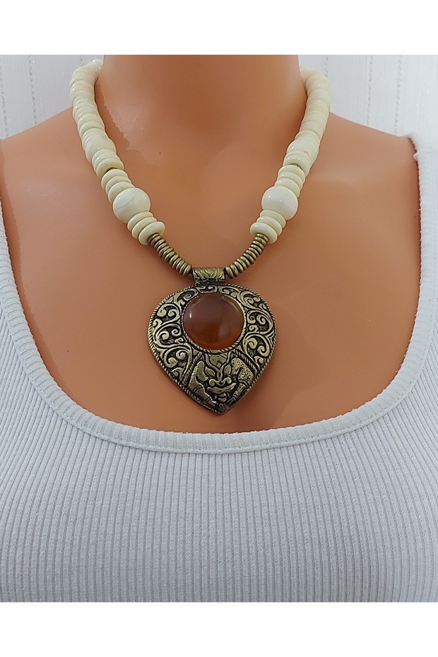 قلادة من حجر العقيق - 4