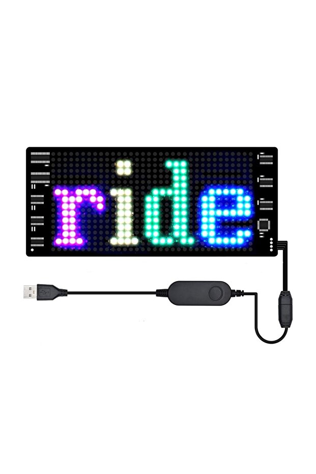 Flexible Programmable LED Panel - Bluetooth Control, Customizable Text And Animations, - 4