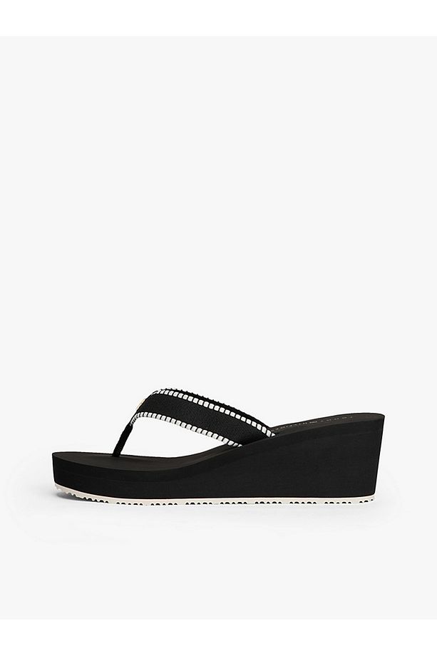 TH Monogram Wedge Flip-Flops - 8