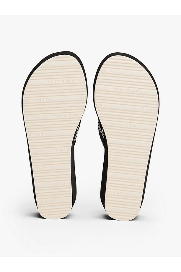 TH Monogram Wedge Flip-Flops - 6
