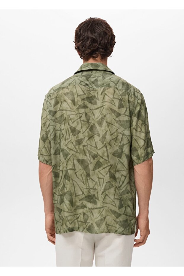 Bowling yaka desenli gömlek - 4