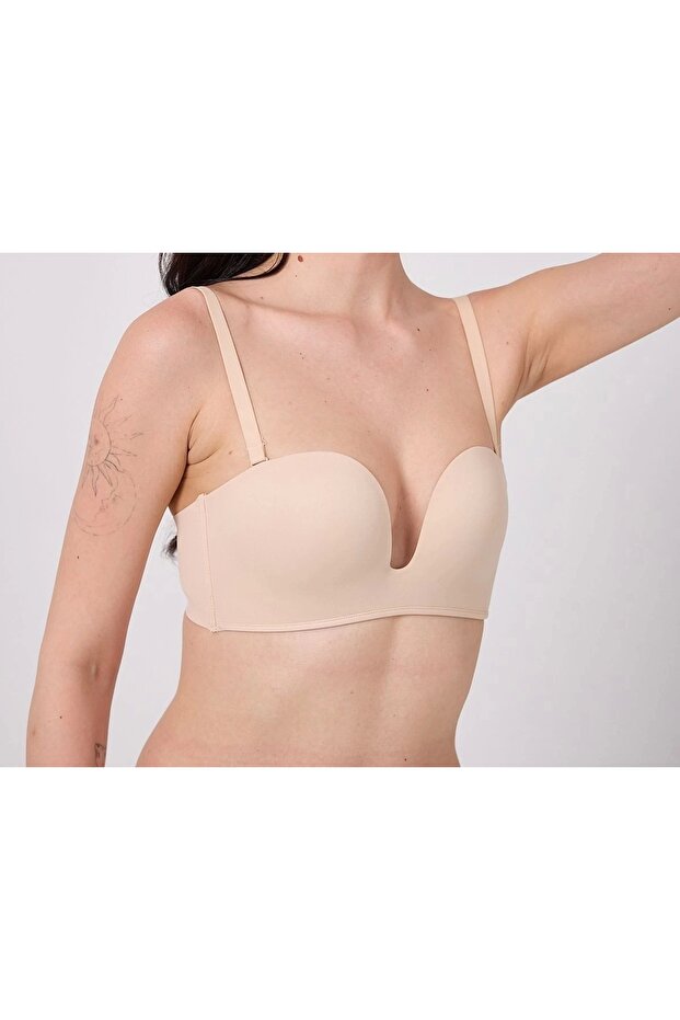 حمالة صدر مقطوعة بالليزر بتصميم V مدعوم من Under Moda Freshness MSF05