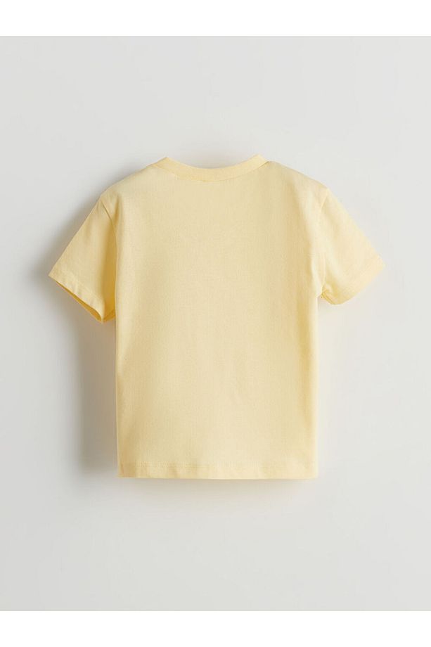 LCW baby Sari Winnie the Pooh Baskılı Erkek Bebek Şortlu Pijama Takım - 3