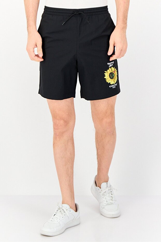Men Sportswear Fit Running Shorts, Black