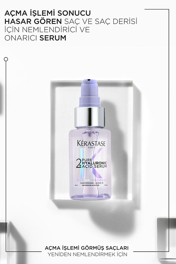 YENİ-27Blond Absolu %2 Saf Hyalüronik sarı saçlar için hasarı tek kullanımda koruyucuSerum 50 ml EVA - 2