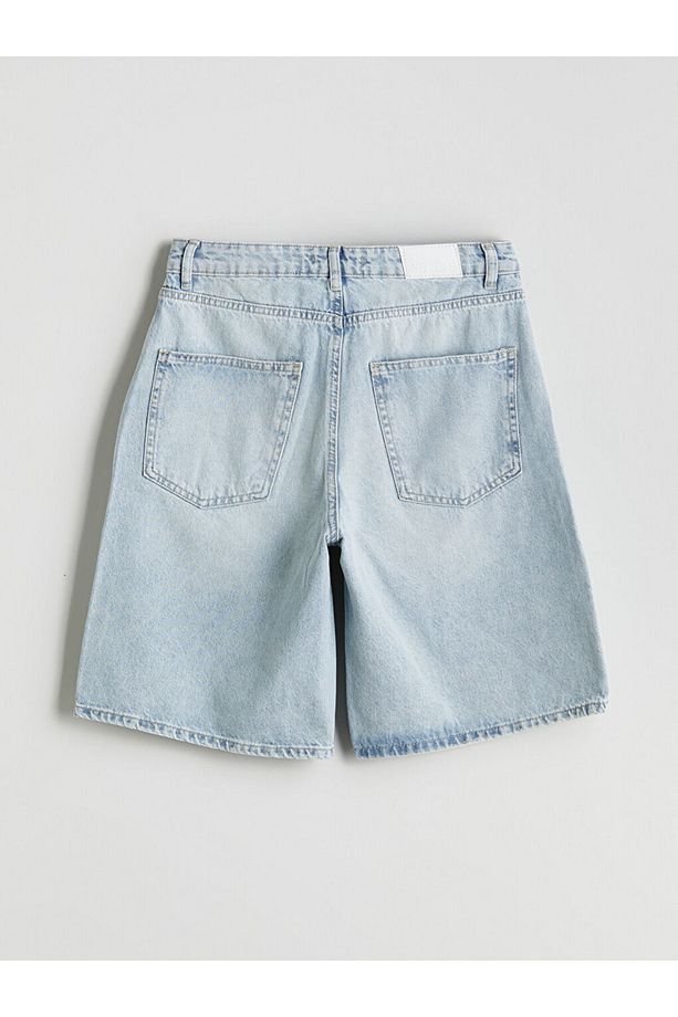 LCW Bermuda Fit Kadın Jean Şort - 6