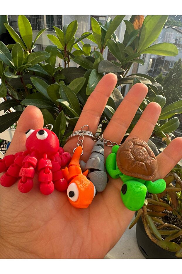 Set of 4 Fun Keychains