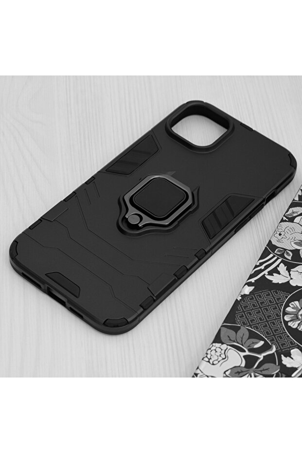 IPhone 15 Plus Case - Techsuit Silicone Shield - Black - 4