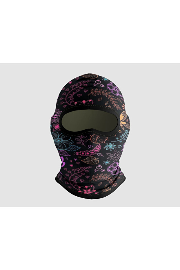 Outdoor Wind and Antiallergic Face Protection for Biker and Couriers Biker Mask with Balaklava Pattern