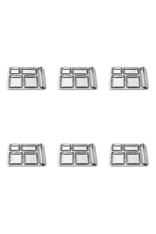 24 Parça Piknik Kahvaltılık Çelik Tabildot Set ( 6 Adet Tabldot,6 Adet Bardak,6 Adet Çatal, Kaşık ) - 8