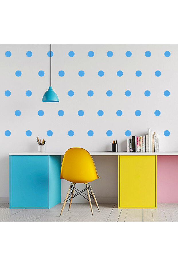 100 Pieces Round - Polka Dot Sticker in 5cm Size