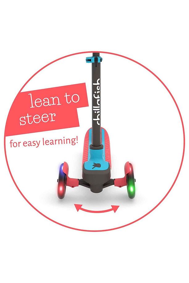 Işıklı Scotti Glow 3 Tekerlekli Kırmızı Scooter - 3