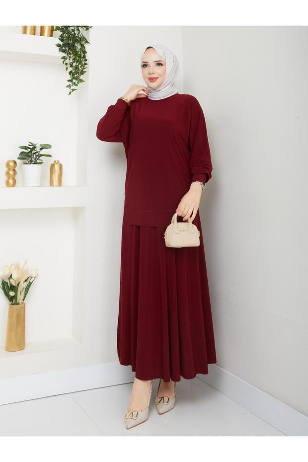 We Have Arrived Our Tunik Oval Cut Skirt Suit with the Most Beautiful Colors