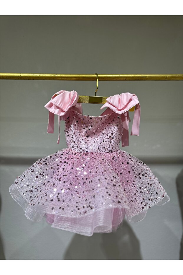 Kız çocuk pullu elbise - 3