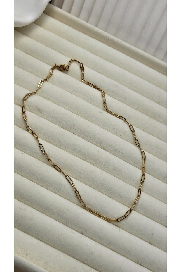 Çelik kolye gold atac model - 2