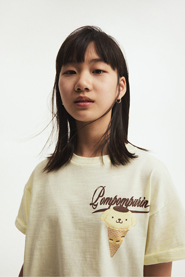 Baskılı Oversize Tişört - 2