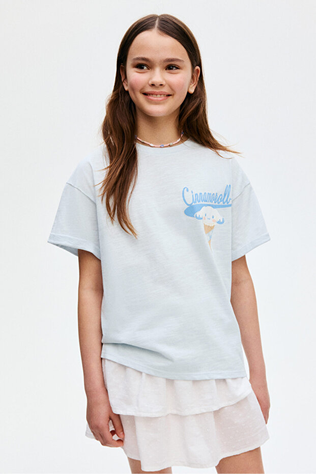 Baskılı Oversize Tişört - 2