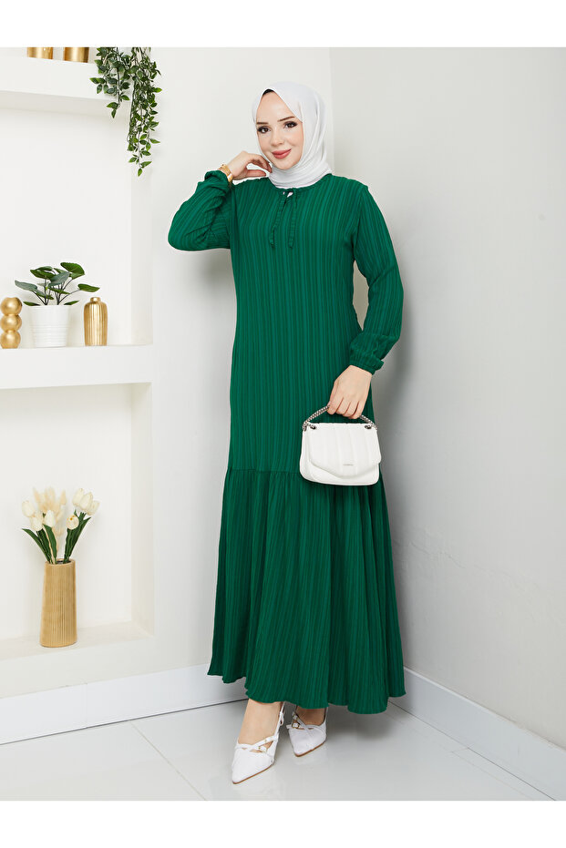 Green Flannelette Dress