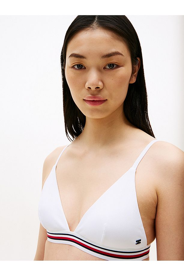 Global Stripe Triangle Bikini Top - 4