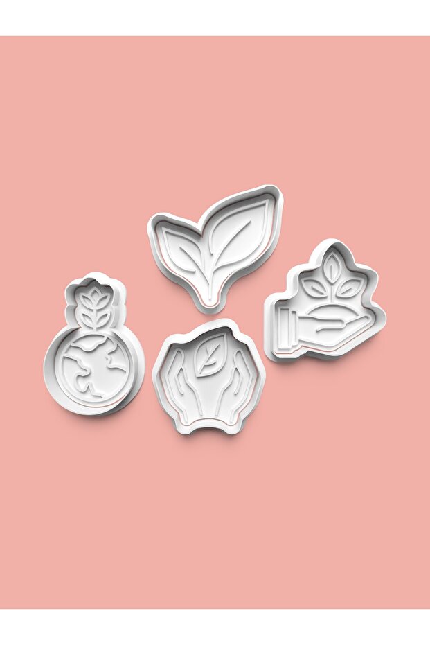 Nature Cookie Mold and Sugar Dough Mold Set of 4 0666-Set