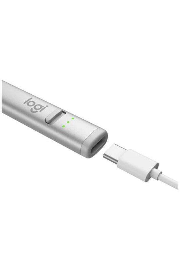 Stylus Logitech Crayon USB-C, Argintiu - 5