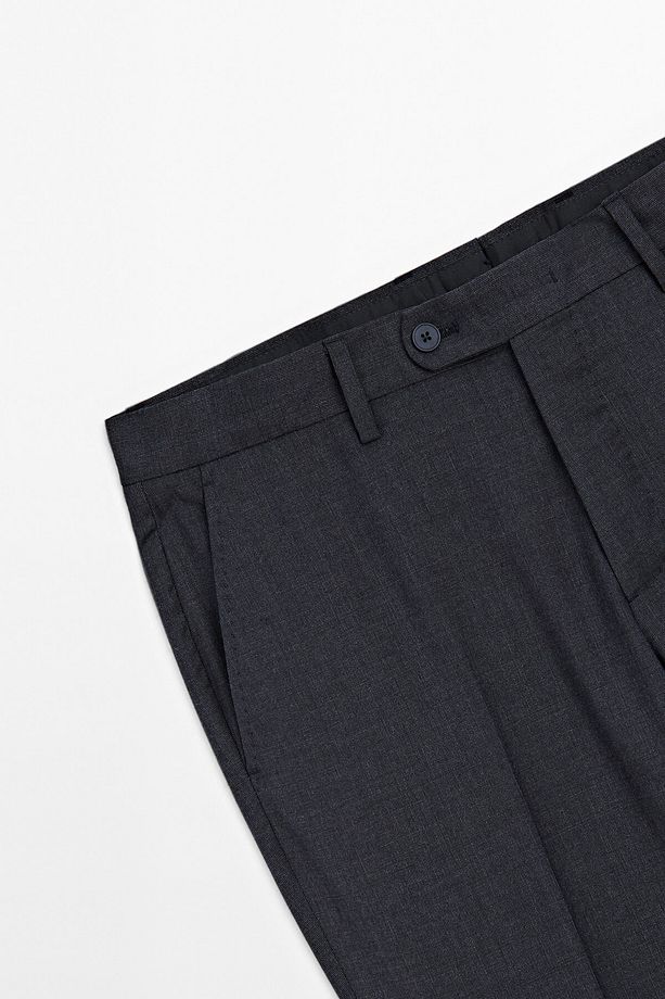 %100 yün klasik pantolon - 7