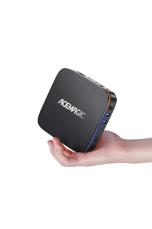 AK1 PLUS-x1 Intel N100 12.Nesil 32GB DDR4 512GB NVMe SSD WiFi 5 BT 4.2 VESA W11 PRO Mini PC - 1
