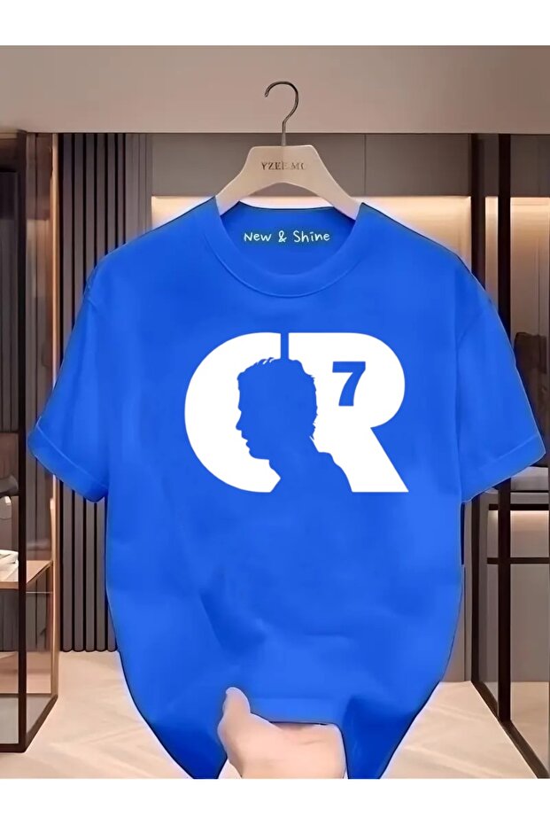 Cr White Printed Oversize T-Shirt