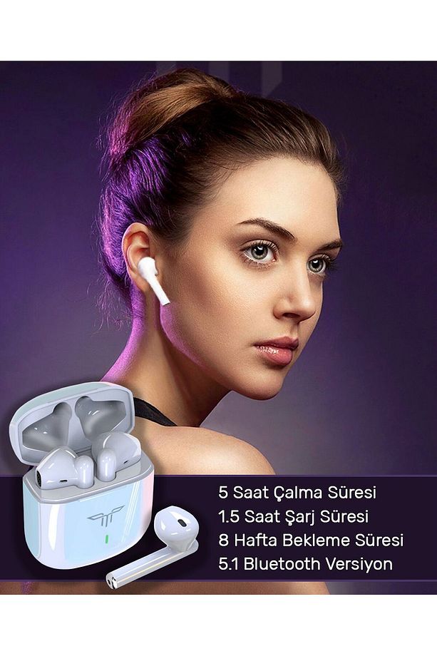 Huawei Mate 40 5G / 40 Pro / 40 Pro Plus / 40E uyumlu 2. Nesil Bluetooth Kulaklık - 5