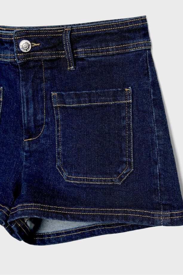 Mikro denim şort - 8