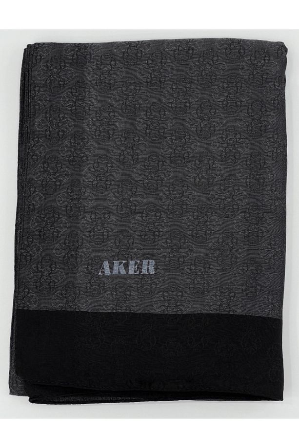 monogram jakarlı şal - 1