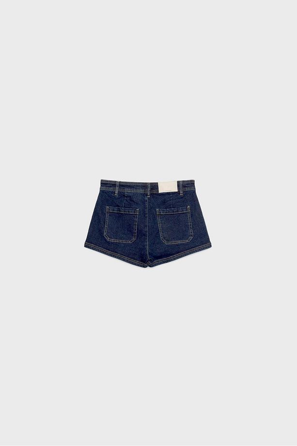 Mikro denim şort - 7