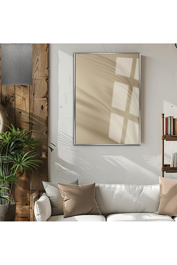 Amazing | Soft Leaf Shadow Model 01 | Framed Tempered Glass Table Single Vertical