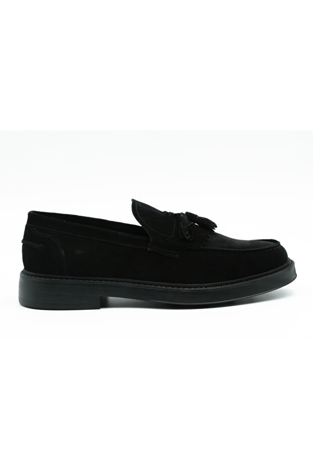 Genuine Suede Leather Eva Sole Loafer Model Men's Shoes - 4039