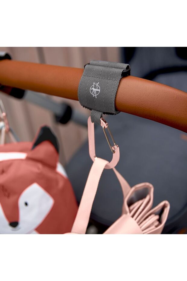 خطاف لعربة الأطفال باللون الرمادي - 5