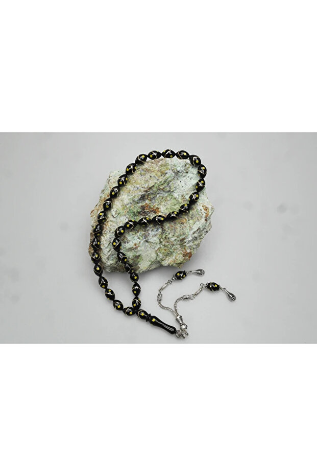 مسبحة صلاة واحدة متعرجة من الأرز الأصفر - 3