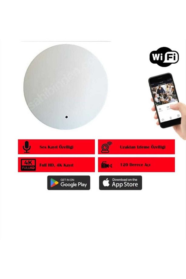 Beyaz Akıllı Buat Kapağı - Wifi ile Uzaktan İzlenebilir Kamera - 1