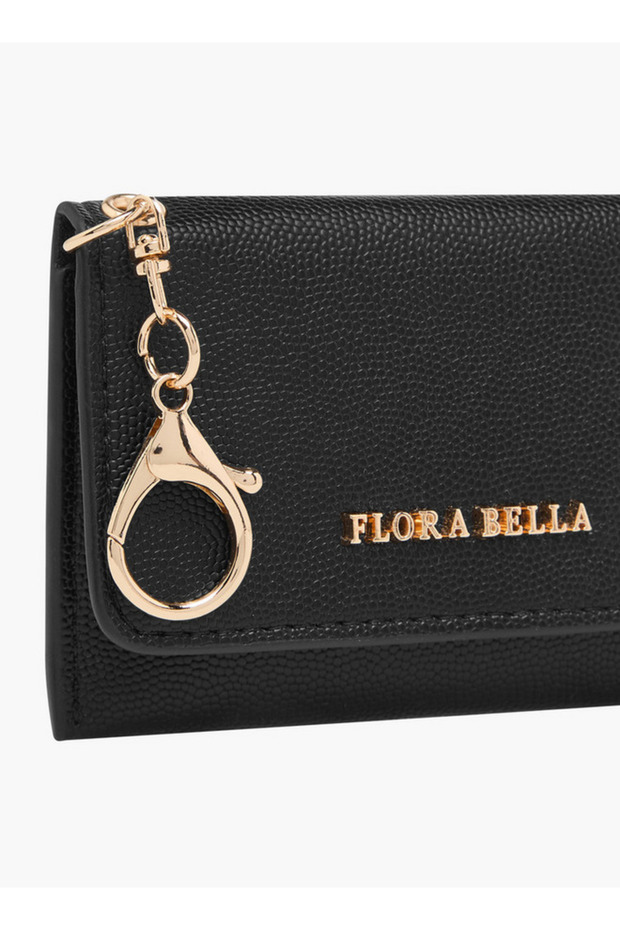 Textured Bi-Fold Cardholder with Hook and Loop - W 0.5 x H 7.7 x D 10.6 cm - 3