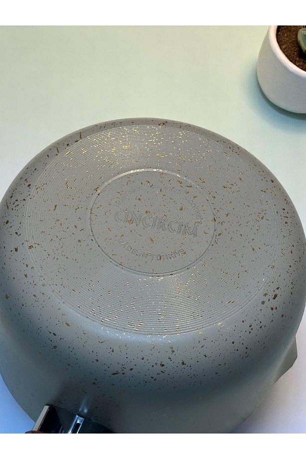 3 Lü Set Özel Granit Kaplama Sütlük Ve Sosluk Olarak 3 Boy Tasarlanmış 3Lü Tencere Seti 12-14-16 Cm - 8
