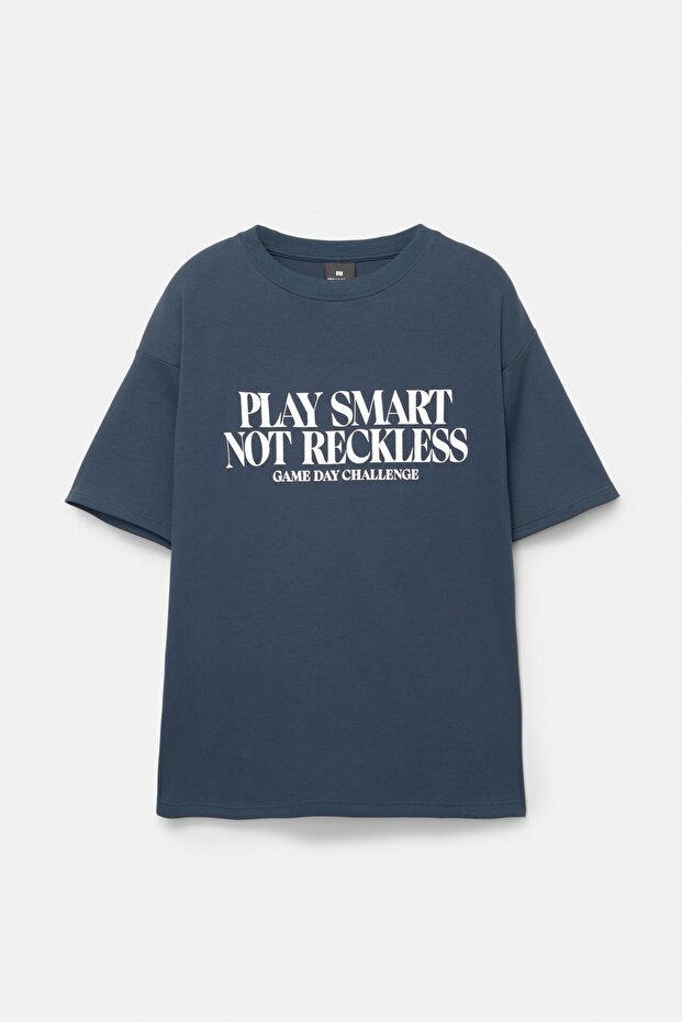 İşlemeli kısa kollu sweatshirt - 6