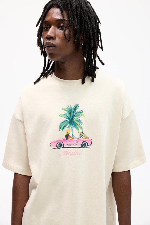 Miami kaplanlı tişört - 5