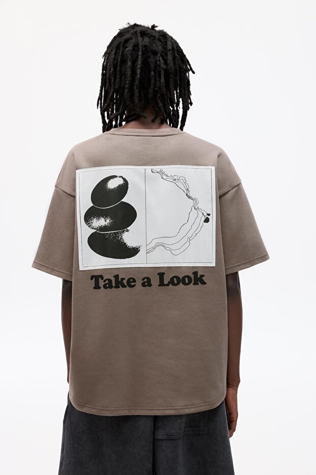 Kısa kollu interlok sweatshirt - 4