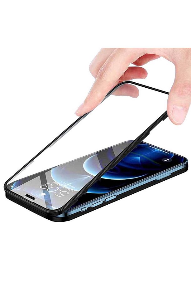 Apple iPhone 13 Uyumlu 360 Derece Tam Kaplayan Cam Kapak Kılıf - 2