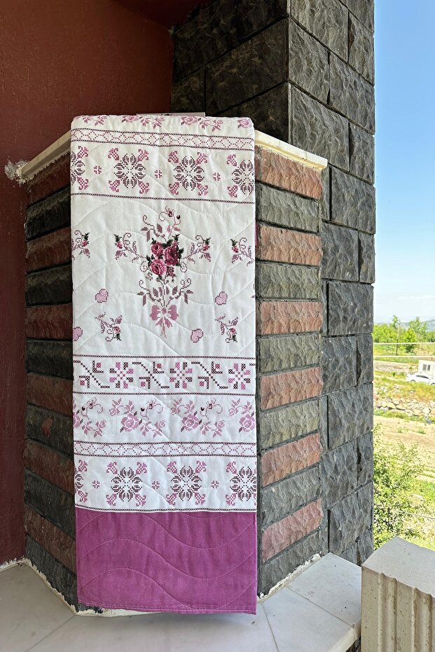 Double Multi-Purpose Blanket, Summer Blanket, Patterned Blanket, Bedspread (195x220cm) - 1