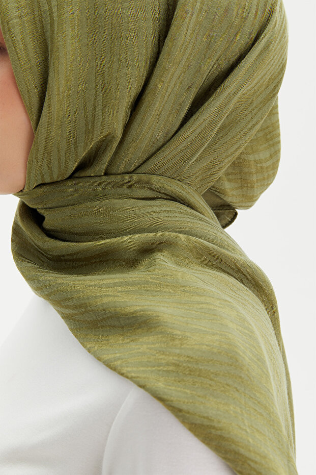 Zebra Desenli Lyocell Şal - 3