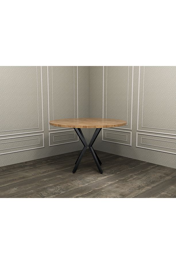 70 cm yuvarlak yemek çalışma cafe bahe balkon masası - 3