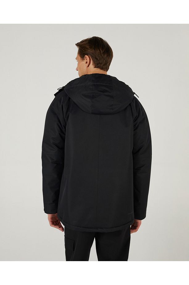 M Outerwear Coated Jacket Erkek SİYAH Mont S242045-001 - 2