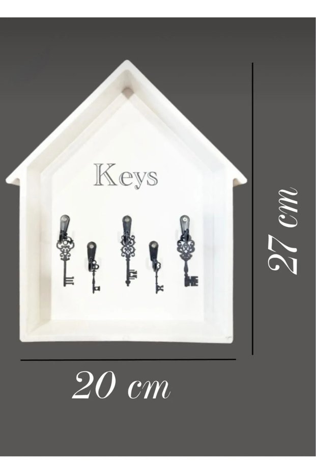 Key Hanger House Type Door so Keychain White