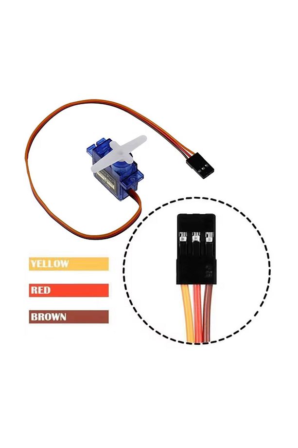 Servo Motor Tower Pro Sg90 RC Uçak, Drone, Araba için Mini Servo - 4